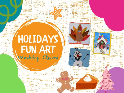 Saturdays for Holidays Fun Art- Weekly Class (18M-5Y)